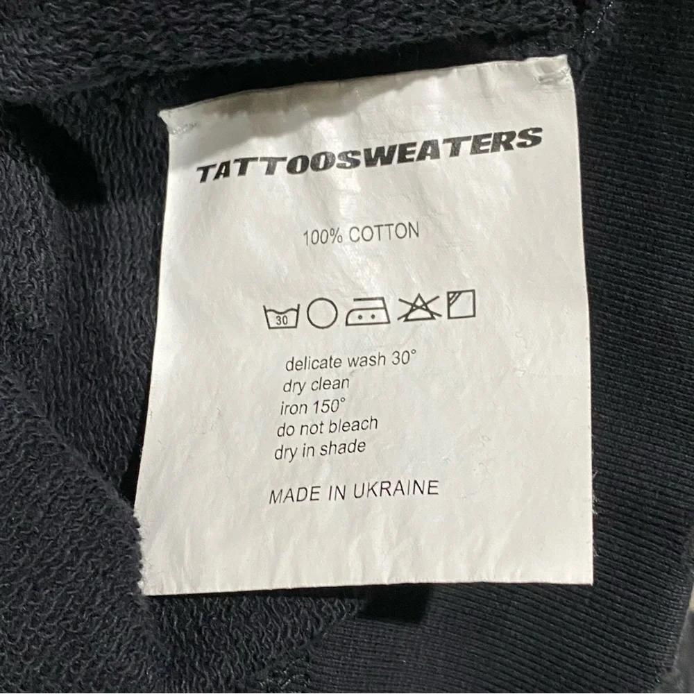 TTSWTRS  Logo Crew Neck Black Sweatshirt UNIFIT Distressed - Picture 9 of 11